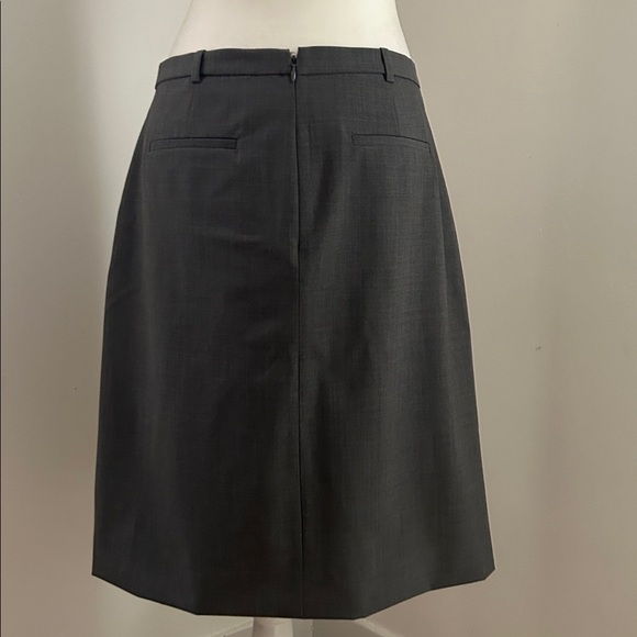 J. Crew Lightweight Wool Gray A-Line Skirt sz 6 - Picture 4 of 6
